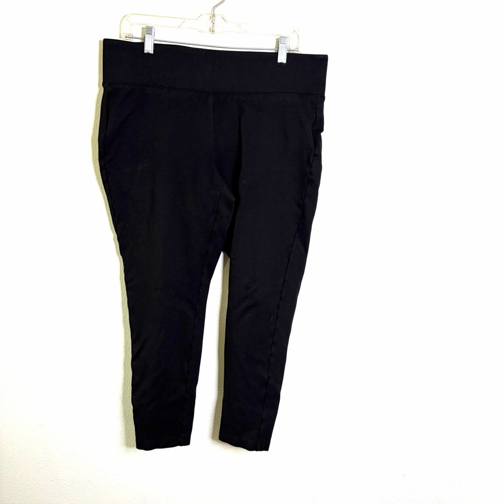 torrid pixie Black Skinny Ponte Pants sz 1 pull on ankle plus size - Picture 2 of 5